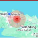 Gempa berkekuatan Mag 4,9 mengguncang wilayah Bekasi Rabu (20/8/2025). Guncangan terasi hingga wilayah Jakarta dan Depok.
